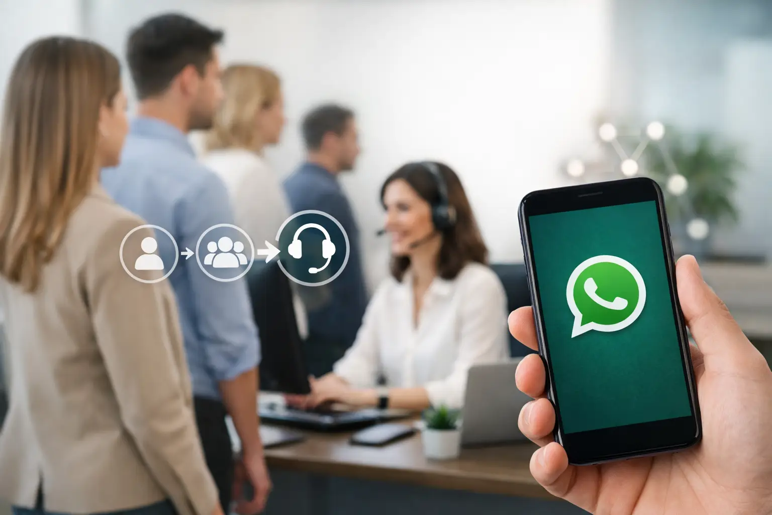 Como criar fila inteligente no WhatsApp