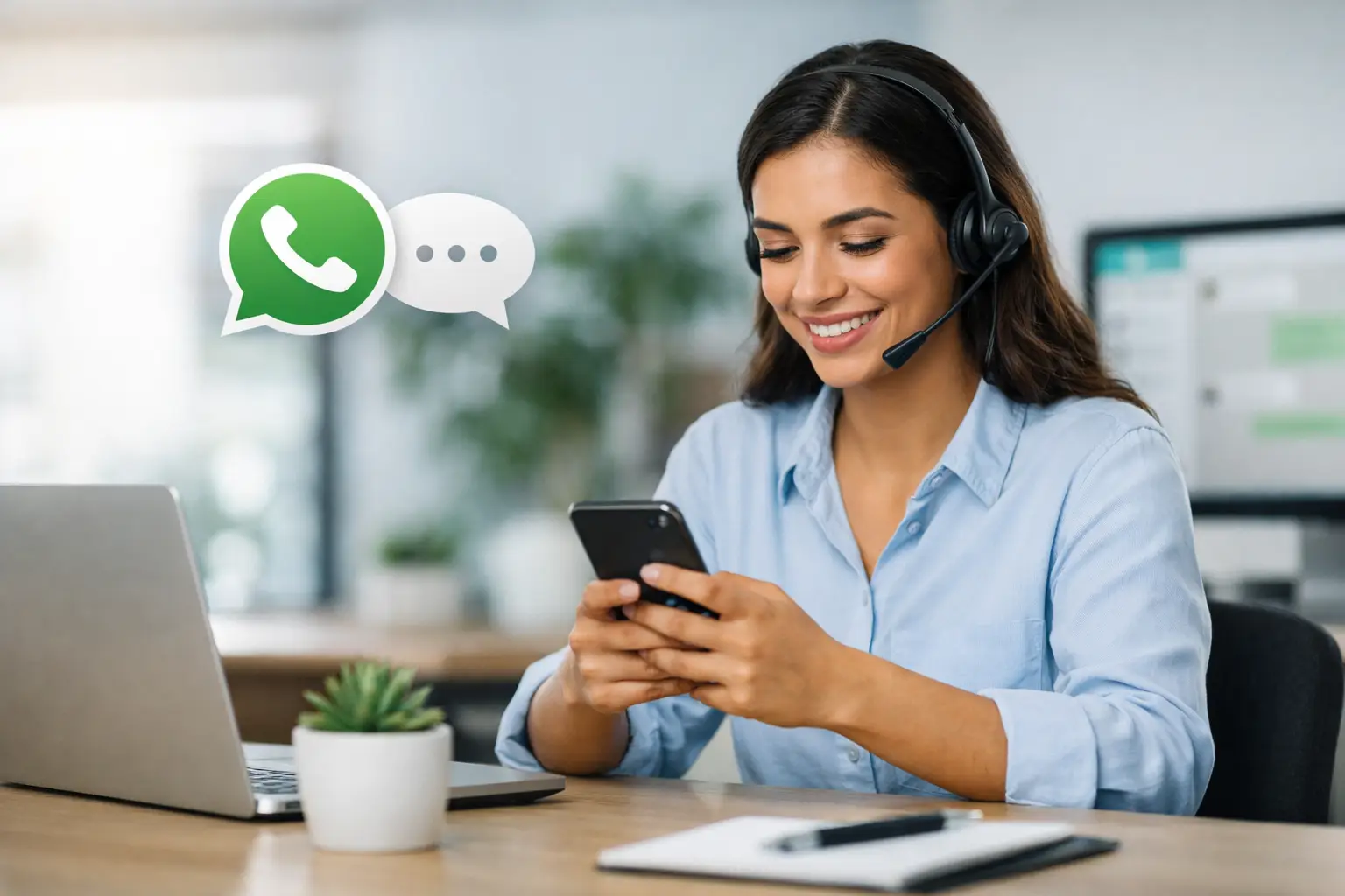 Guia de WhatsApp para suporte eficiente